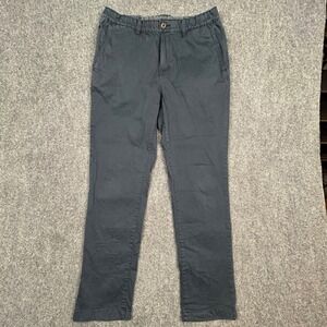 Chubbies Originals Pants Mens Medium Grey Navy Stretch Chino Casual Straight